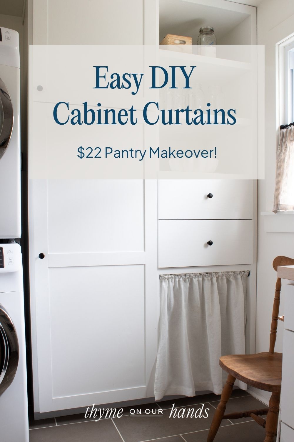 Cottage Style Pantry Ideas to hide kitchen clutter and create a cozy cottage kitchen