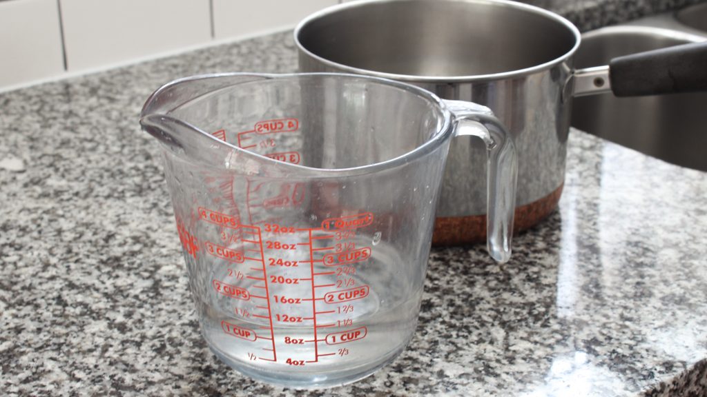 Preparing pickling liquid for bread and butter pickles recipe
