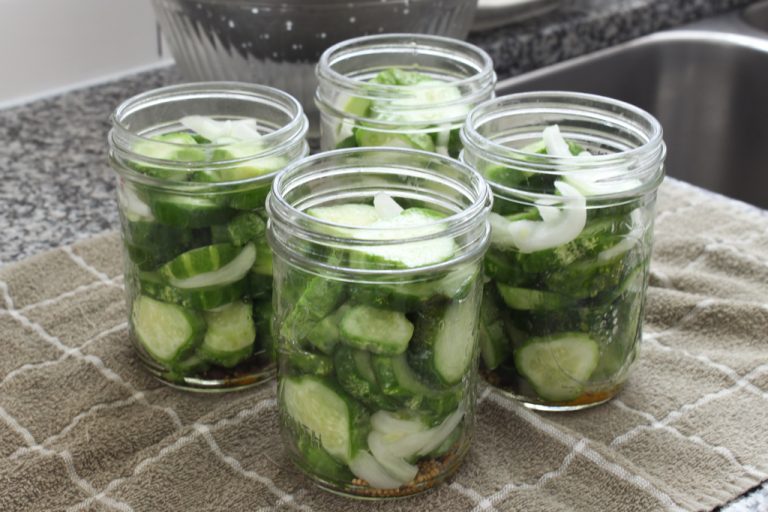 4 pints of cucumbers for bread and butter pickles