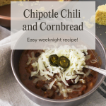 Pinterest Pin for Chipotle Chili 30 minute Recipe