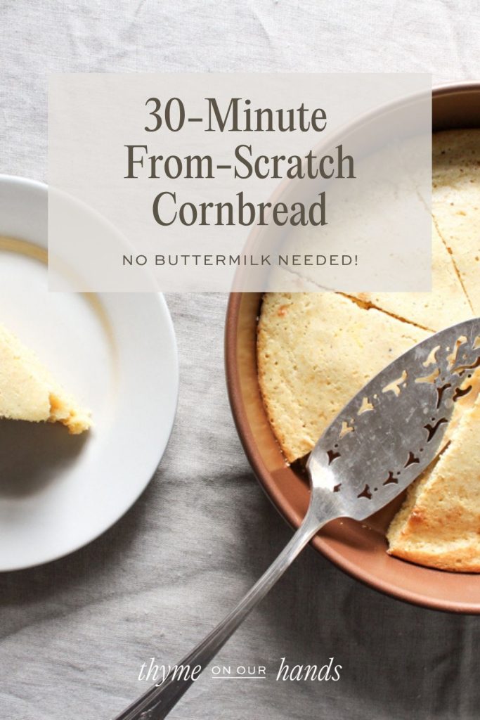 Easy 30-Minute From-Scratch Cornbread Recipe No Buttermilk Needed