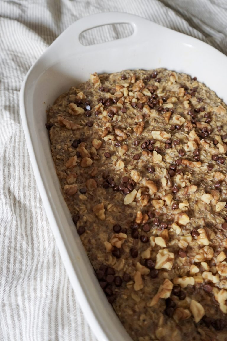 Banana Bread Baked Oatmeal