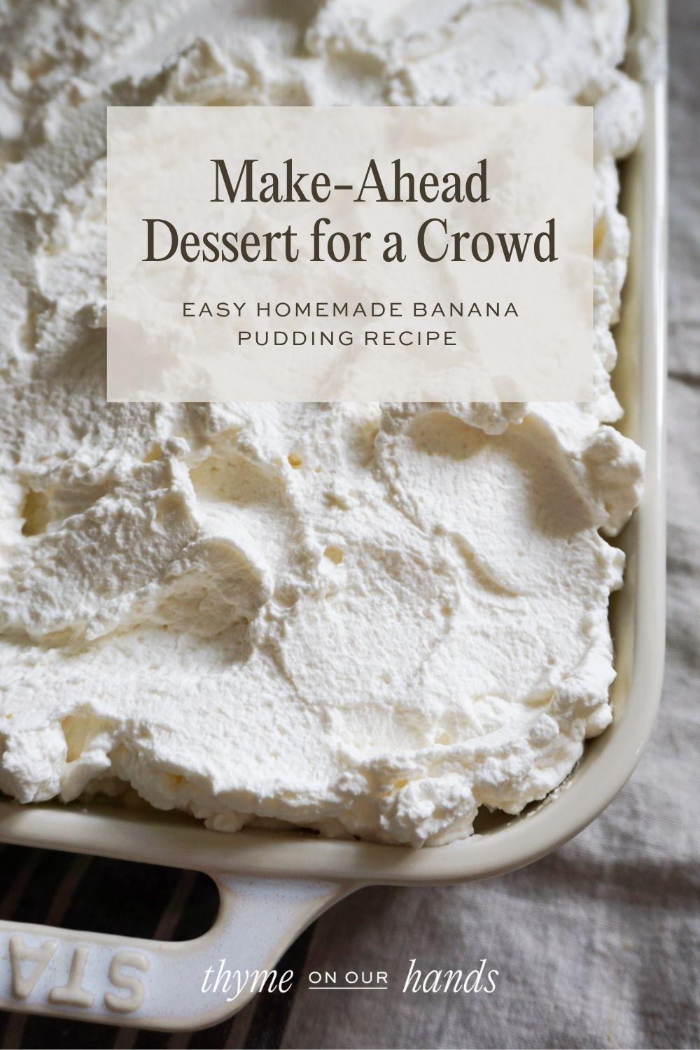Homemade Banana Pudding Recipe Pinterest Pin