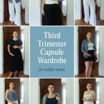 Simple Third Trimester Capsule Wardrobe for toddler moms
