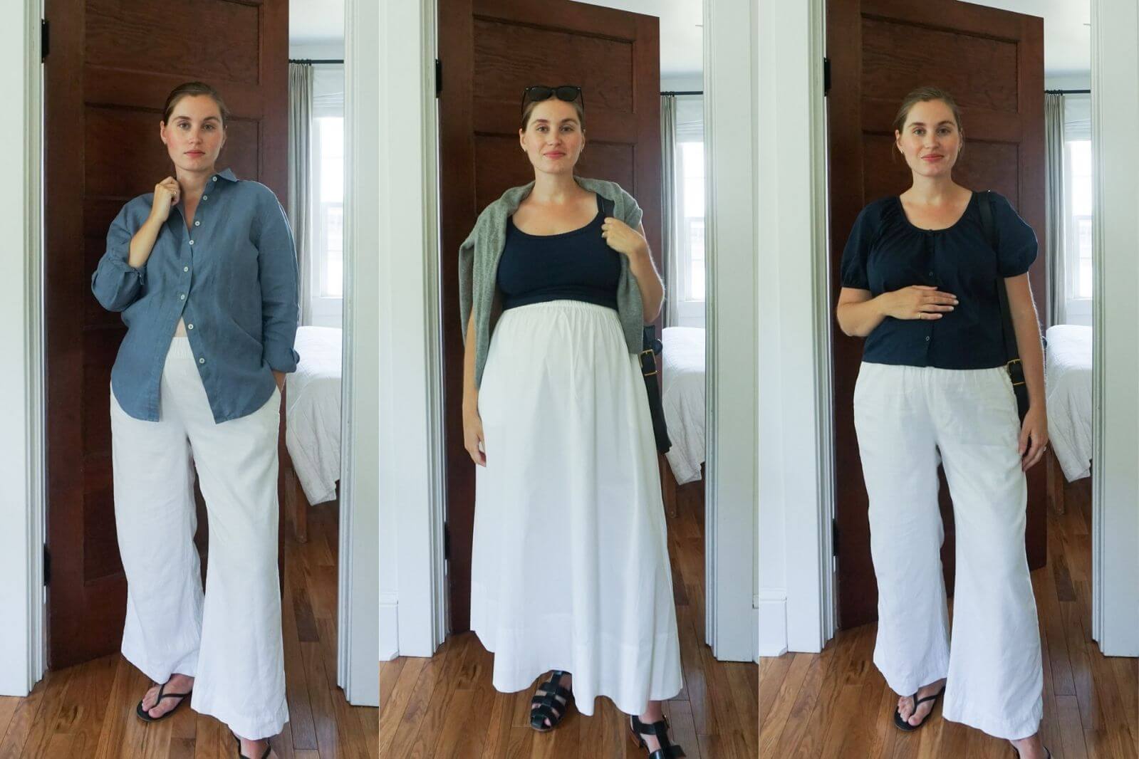 Third trimester outfits for toddler moms
