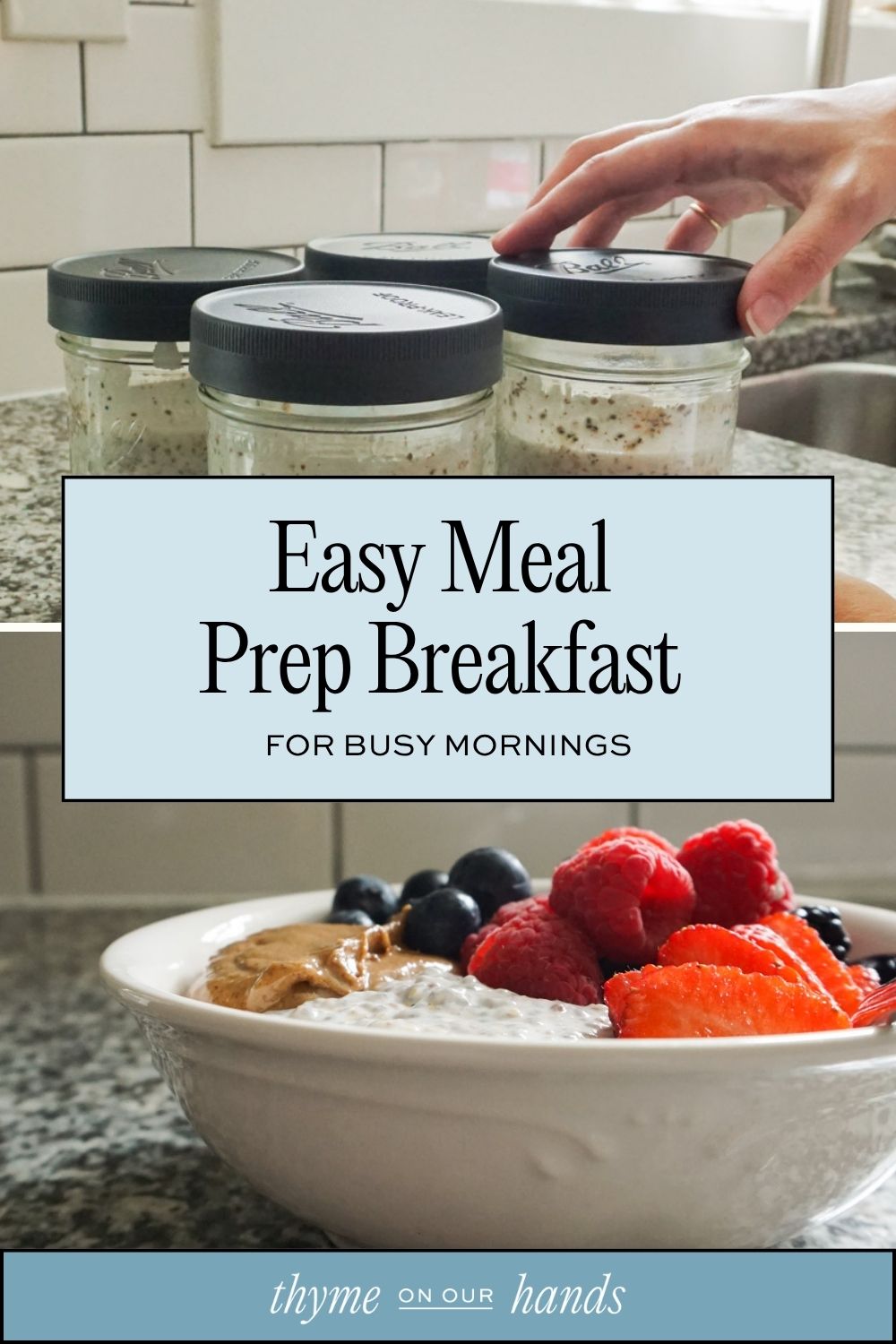 Pinterest pin for easy meal prep breakfast idea
