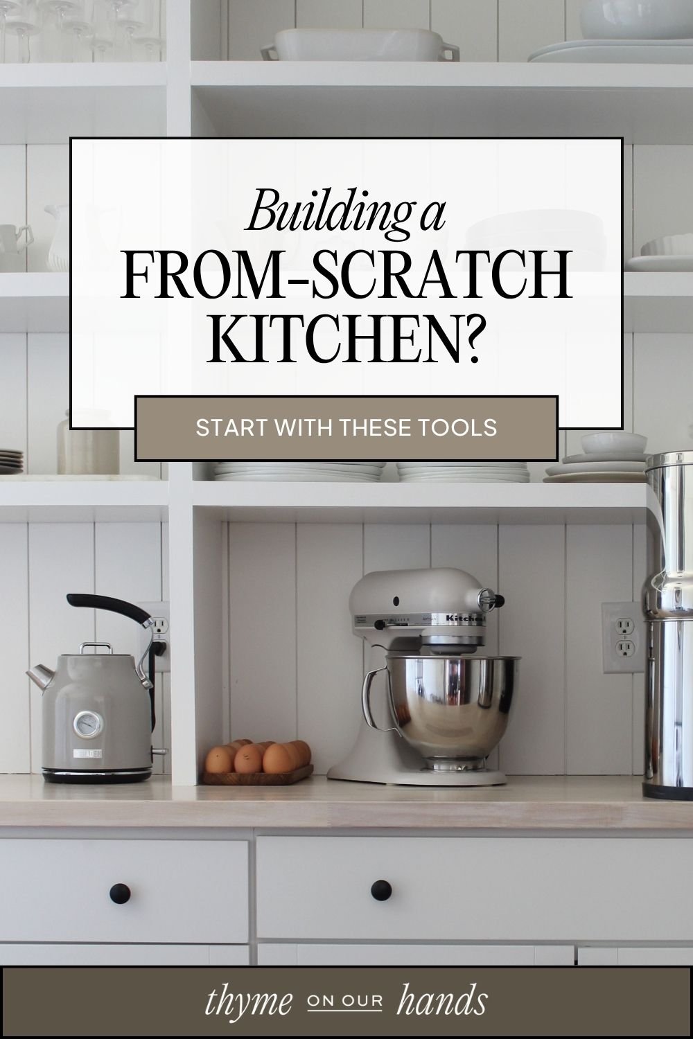 Pinterest pin for tools in my from scratch kitchen