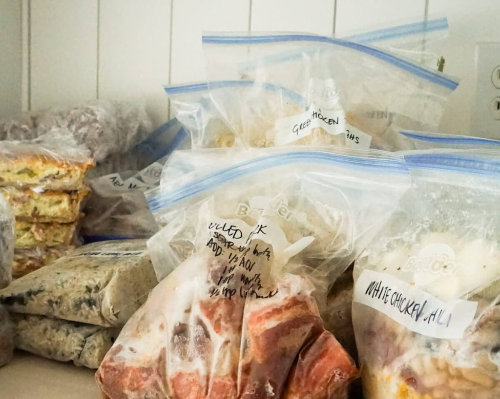 easy list of meals to prep for postpartum nutrition