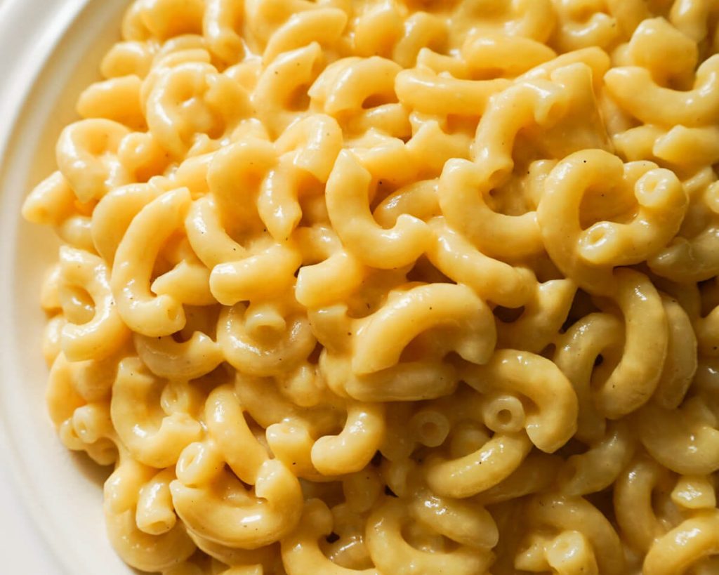 bowl of easy stovetop Mac and cheese recipe