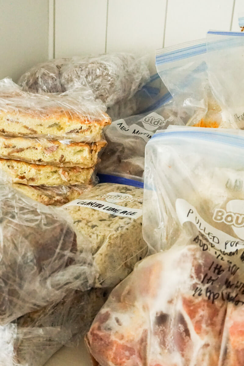 easy freezer postpartum meals to prep before baby